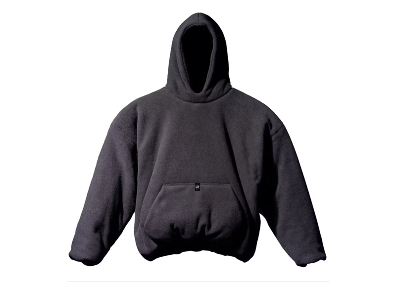 Yeezy x Gap Polar Fleece Padded Hoodie Black