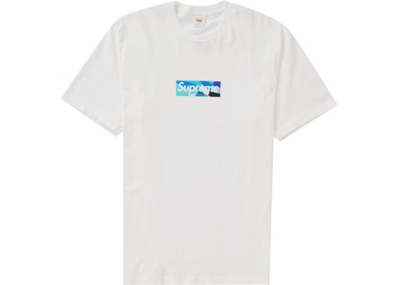 Supreme Emilio Pucci Box Logo Tee White/Blue