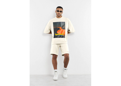 The Giving Movement Super Oversized Sand Dunes T-Shirt - Ivory