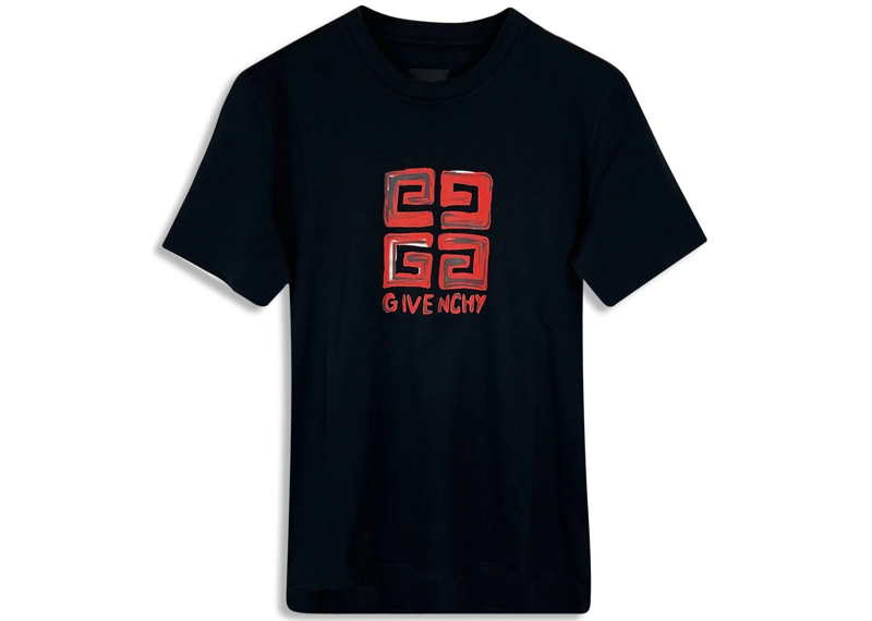 Givenchy Paris 4G Logo T-Shirt - Black