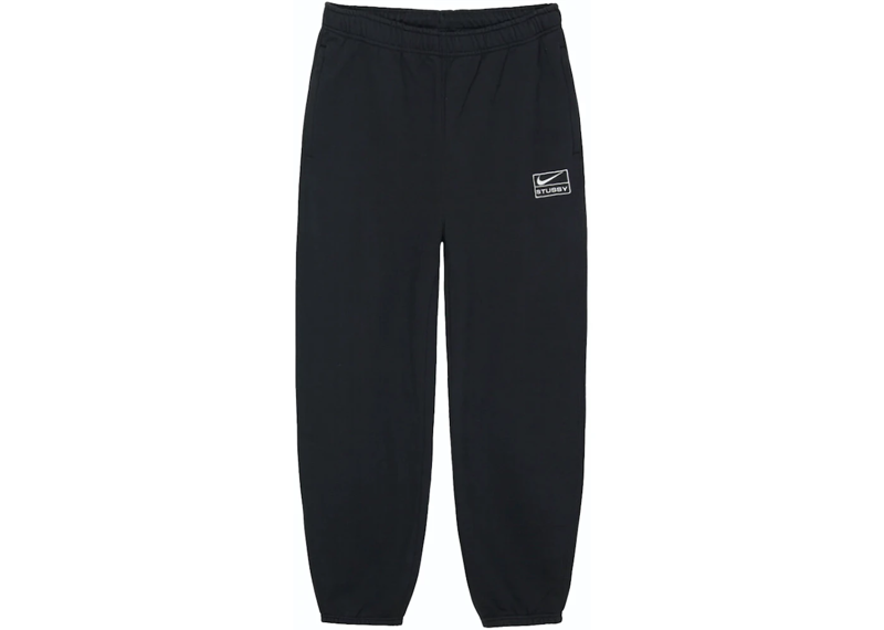 Nike x Stussy Stone Washed Fleece Sweatpants - Black (FW23)