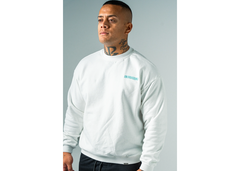 Undrground Relaxed Fit Crewneck - White/Tiffany