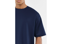 The Giving Movement Oversized Contrast Back Print T-Shirt - Navy