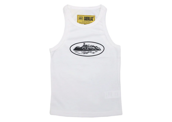 Corteiz Womens Alcatraz Tank Top - White/Black (SS22) – The Good Kid
