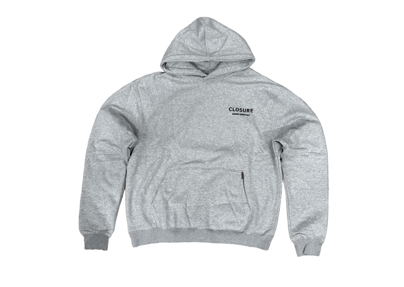 Closure Refined Essentials Hoodie - Heather Grey
