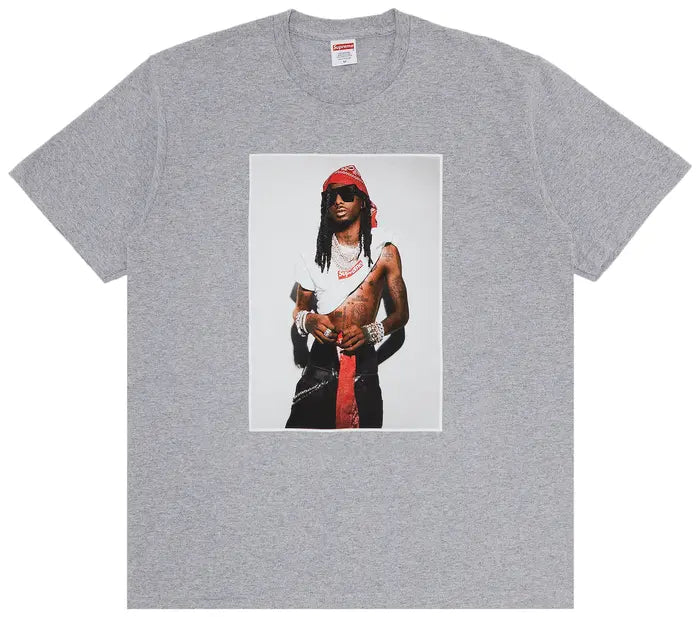 Supreme x Playboi Carti T-Shirt - Heather Grey (FW25)