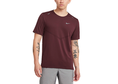 Nike Rise 365 Dri Fit T-Shirt Game Burgundy Crush