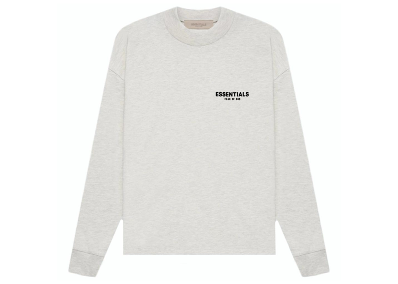 Fear Of God Essentials Long Sleeve T-Shirt - Light Oatmeal (SS22)