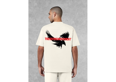 The Giving Movement Men Falcon Print T-Shirt - Ivory