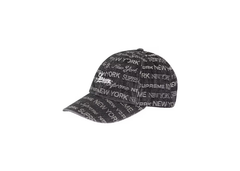 Supreme Multi Type Jacquard Denim 6-Panel Black