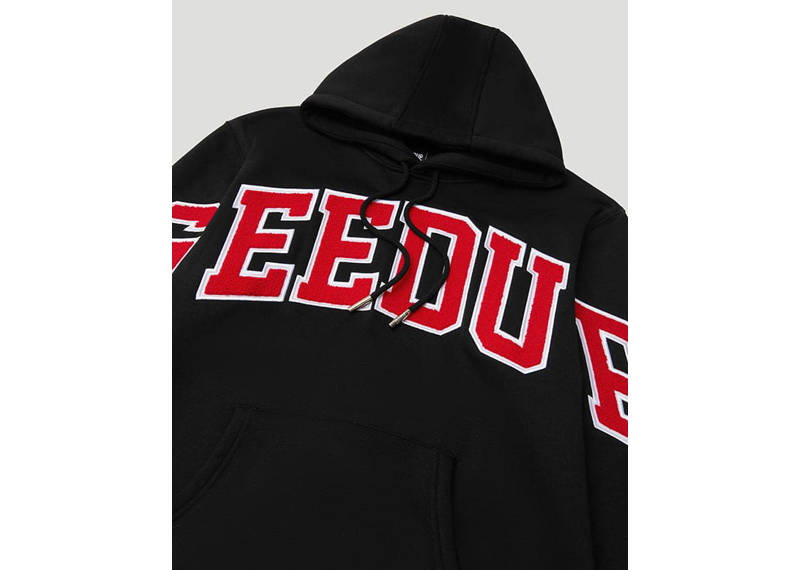 Geedup Co Team Logo Hoodie - Black/White/Red