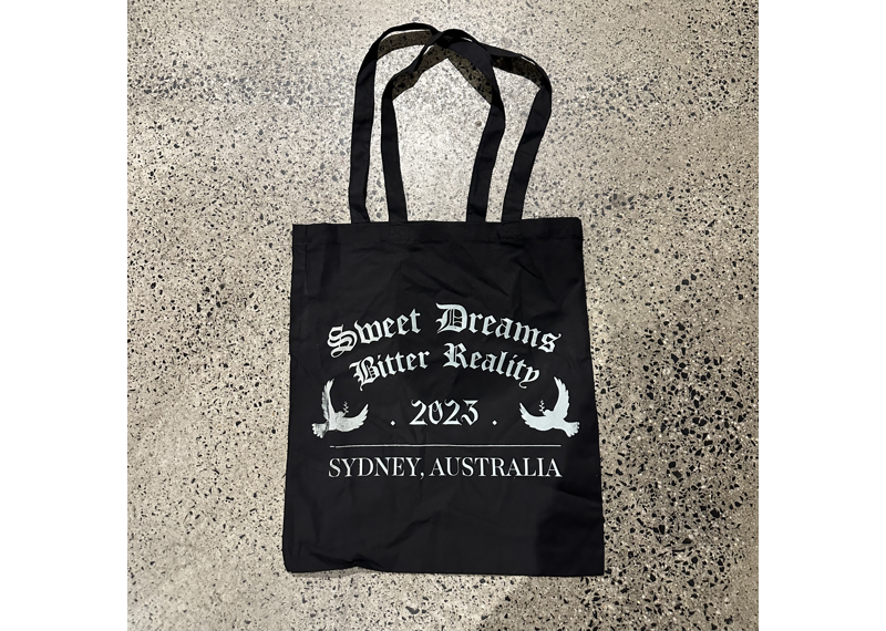 Sweet Dreams Bitter Reality Tote Bag - Black