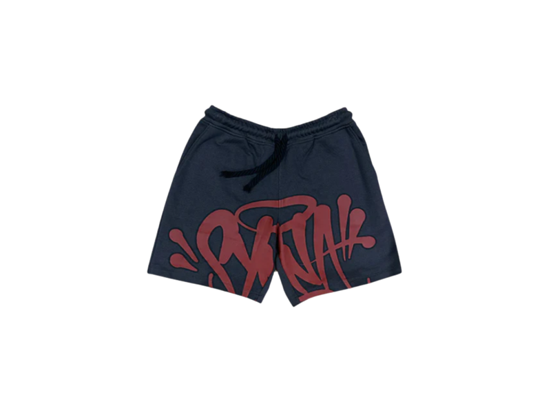 Syna World Logo Shorts - Burgundy/Grey