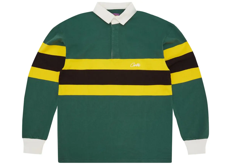 Corteiz Rugby Shirt - Forest Green