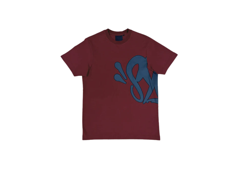 Syna World Logo T-Shirt - Burgundy/Grey