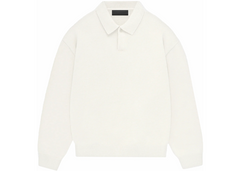 Fear of God Essentials Knit Polo - Cloud Dancer (FW23)