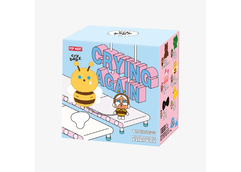 Pop Mart Crybaby Crying Again Series Plush Badge Blind Box