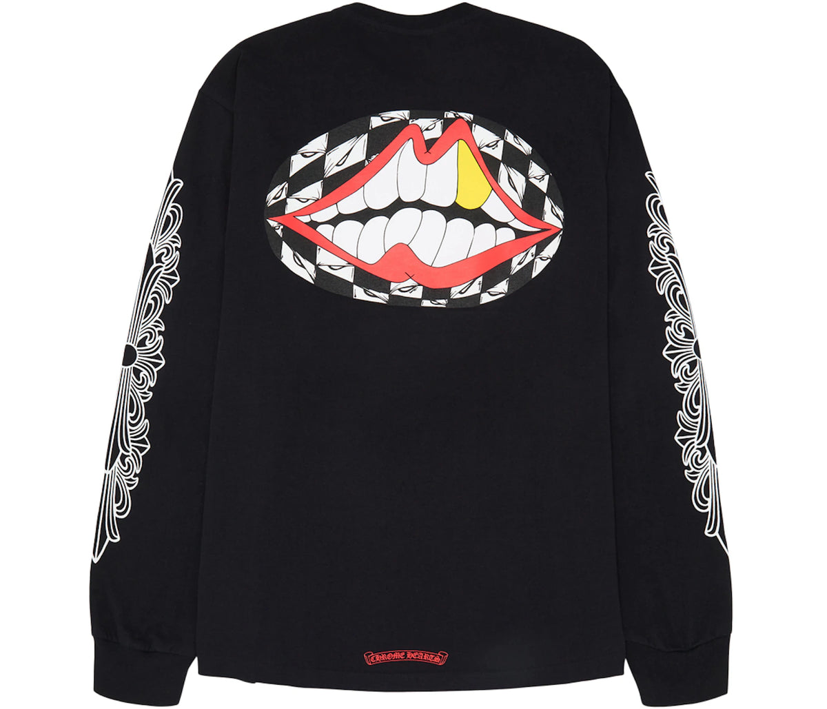 Chrome Hearts Matty Boy Flower Chomper Crewneck Black