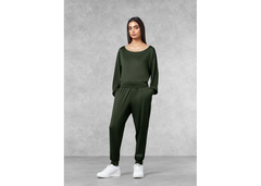 The Giving Movement Oversized Boat Neck Top - Khaki