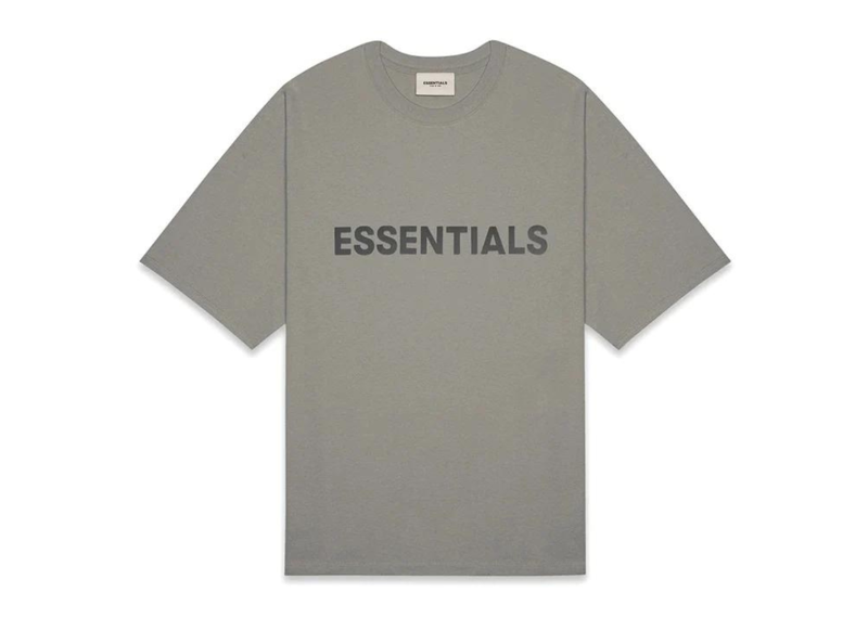 Fear Of God Essentials Applique Logo T-Shirt - Cement (FW20)