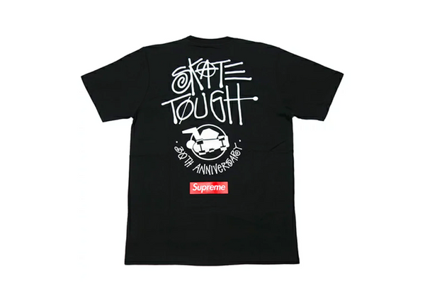 Stussy x Supreme 30th Anniversary T-Shirt - Black – The Good Kid
