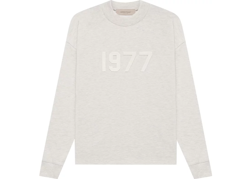 Fear Of God Essentials 1977 Long Sleeve T-Shirt - Light Oatmeal (SS22)