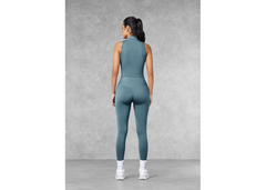 The Giving Movement Fitted Half-Zip Top - Elemental Blue