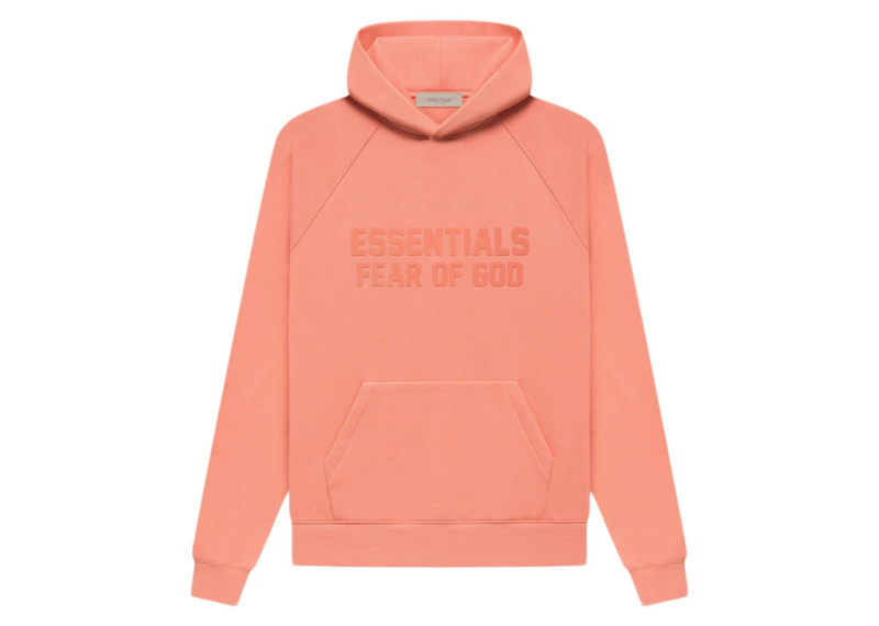 Fear of God Essentials Hoodie - Coral (FW22)