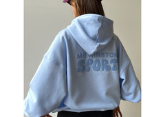 Mr Winston Hoodie - Powder Blue Puff