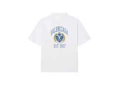 Balenciaga Oversized Crest Logo T-Shirt - White