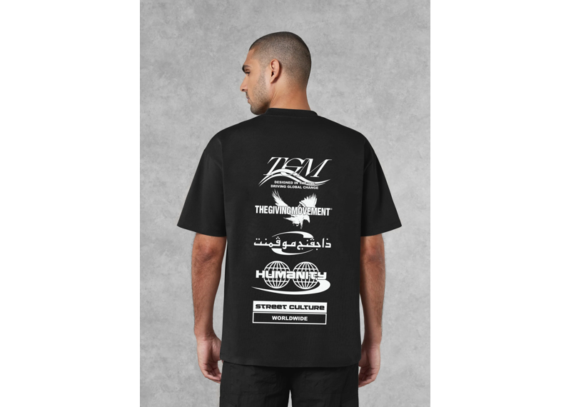 The Giving Movement Men Web Print 2.0 T-Shirt - Pitch Black