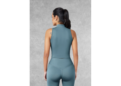 The Giving Movement Fitted Half-Zip Top - Elemental Blue