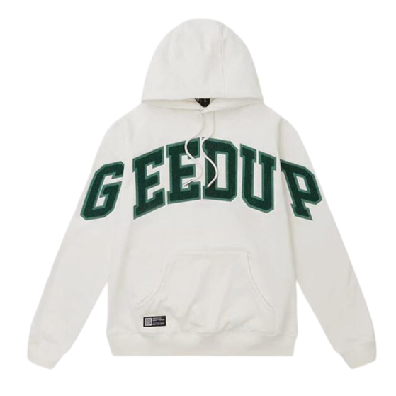 Geedup Co Team Logo Hoodie - White/Green