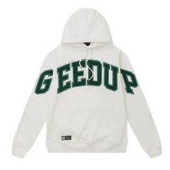 Geedup Co Team Logo Hoodie - White/Green