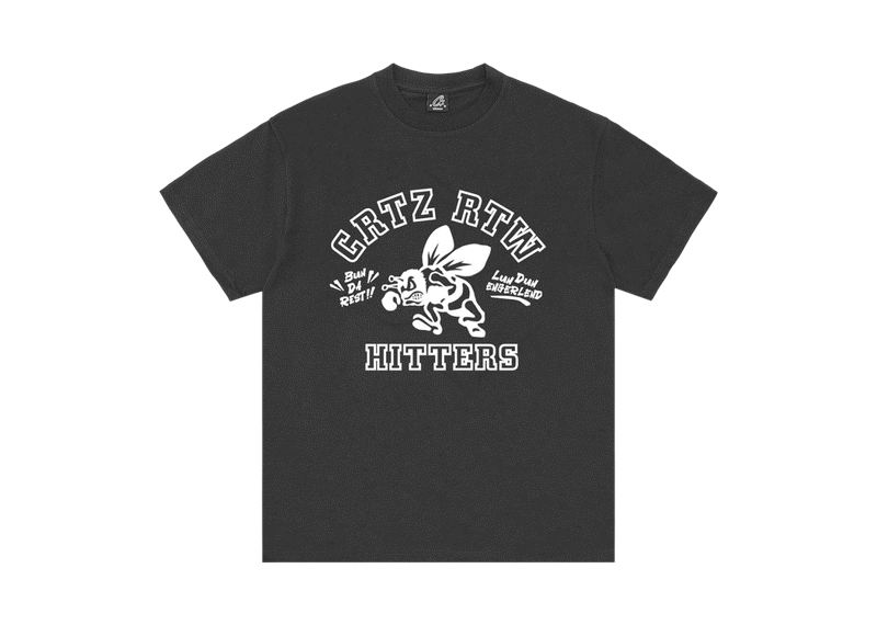 Corteiz RTW The Hitters T-Shirt - Black/White (FW24)