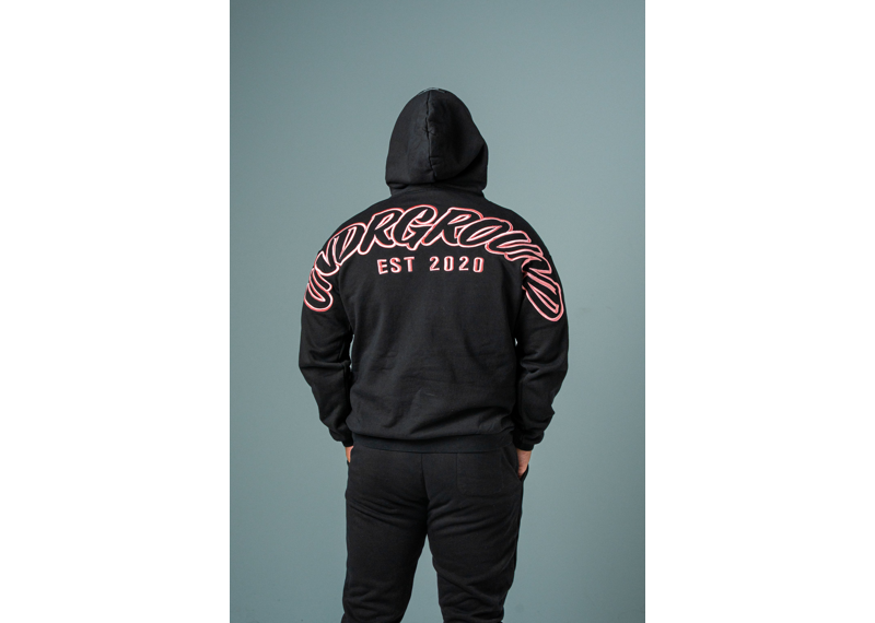 UNDRGROUND Hype Hoodie Black/Rose