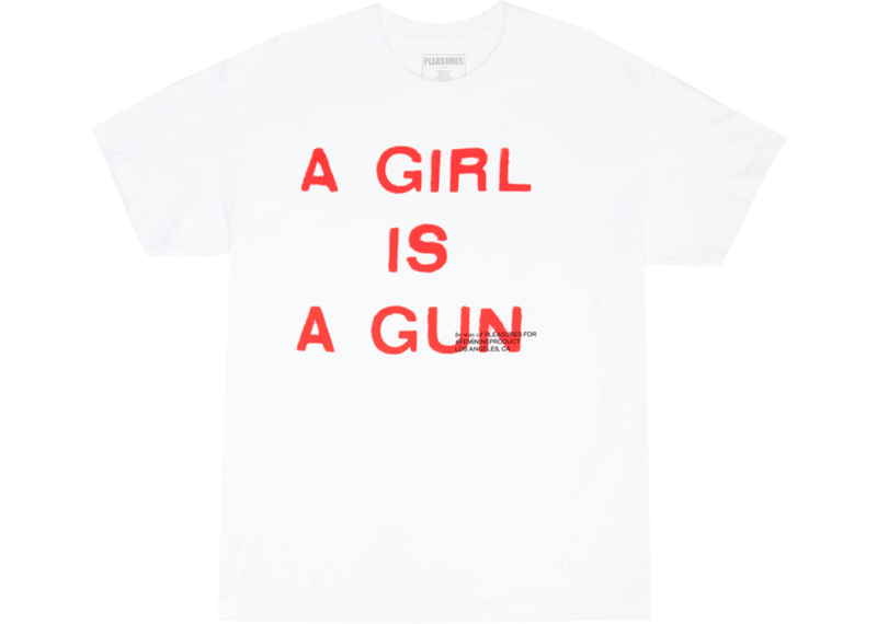 Pleasures A Girl Is A Gun Tee White