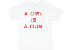 Pleasures A Girl Is A Gun Tee White