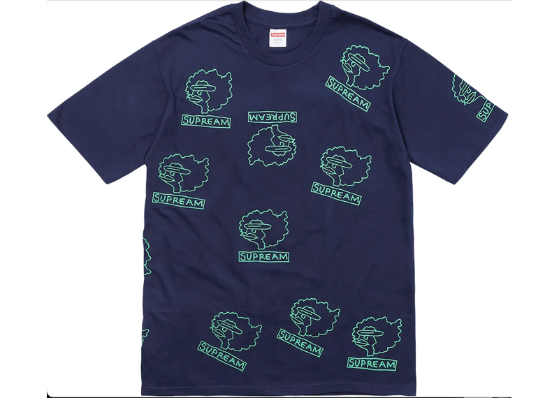 Supreme Gonz Heads Tee Navy