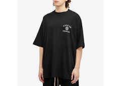 Fear Of God Essentials Jersey Crewneck Crest T-Shirt - Black (FW24)
