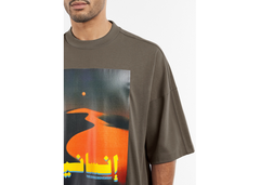 The Giving Movement Super Oversized Sand Dunes T-Shirt - Truffle