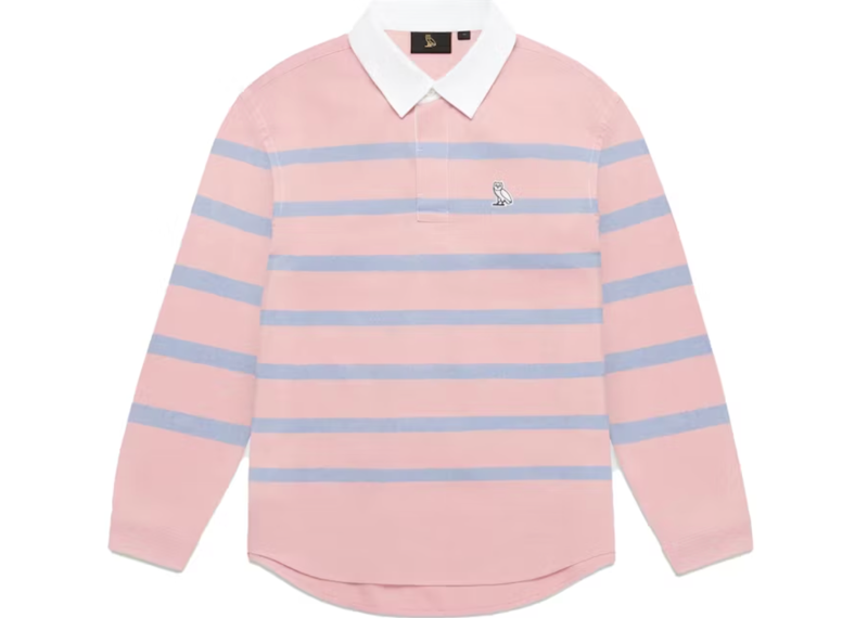 OVO Striped Oxford Rugby Pink/Blue