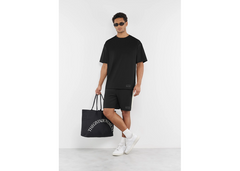 The Giving Movement 7 inch Regular Fit Striped Track Shorts - Pitch Black