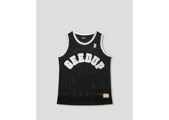 Geedup Co College Logo Basketball Jersey - Black/Grey