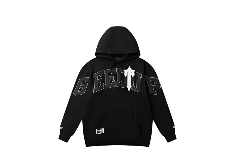 Geedup Co x Trapstar Team Logo x Irongate T Hoodie - Black/White