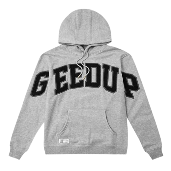 Geedup Co Team Logo Hoodie - Grey Marle/Black