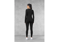 The Giving Movement 26 inch Zipped Jumpsuit - Pitch Black