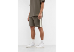 The Giving Movement 7 inch Regular Fit Striped Track Shorts - Truffle