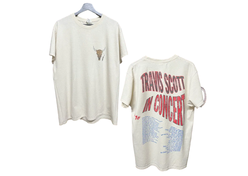 Travis Scott USA Rodeo 2016 Tour T-Shirt White