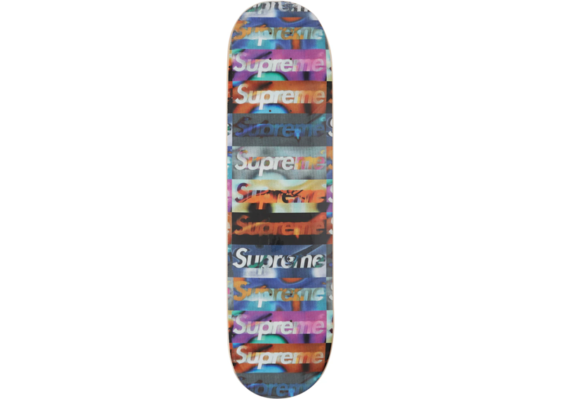 Supreme Distorted Logo Skateboard Deck Black